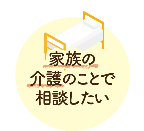 家族の介護のことで相談したい